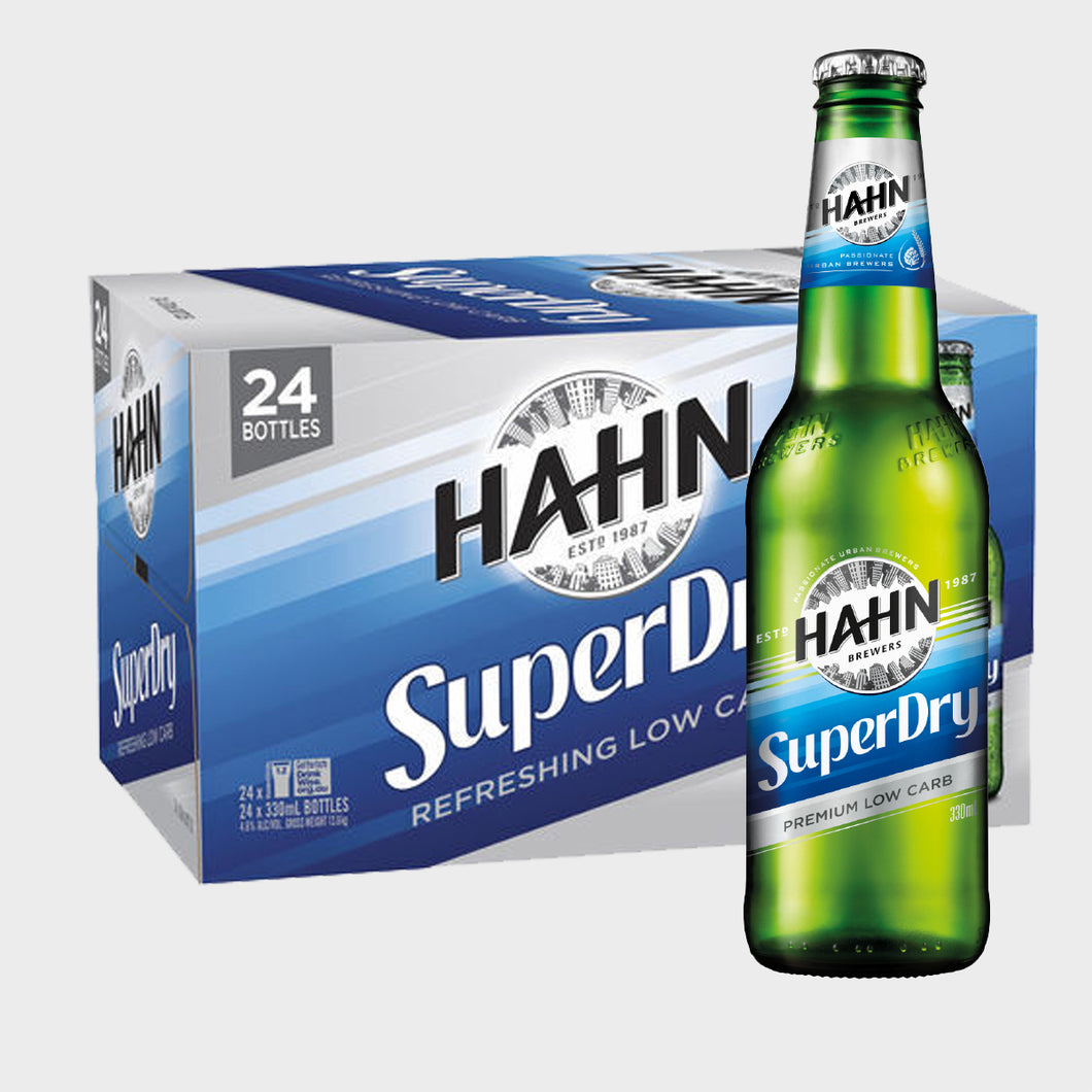 Hahn Superdry (Low Carb) - 330ml Bottle 4.6% ABV Carton of 24